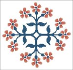 (image for) Floral Ornamental #094 Orange Blooms